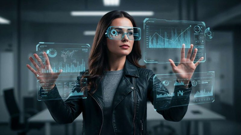 woman-interacting-with-virtual-reality-screens-futuristic-setting