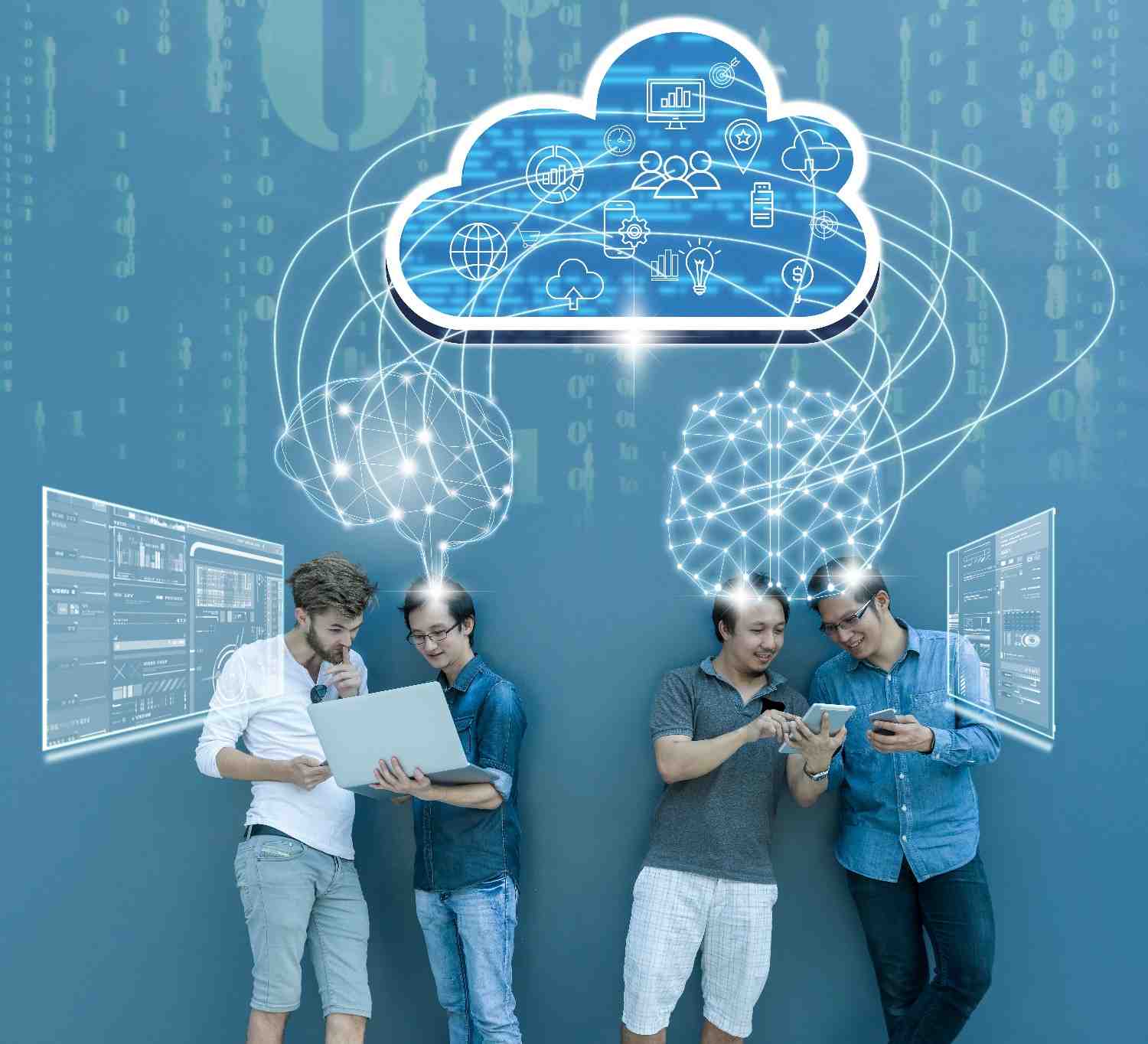 group-asian-multiethnic-business-people-working-with-brain-virtual-screen-connecting